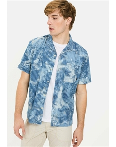 Рубашка KURZARM MIT ALLOVER-PRINT, синий Camel active