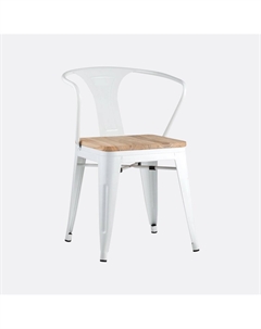 Стул из металла белый So'home