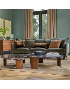 Журнальный столик из янтарного мрамора Guimel оранжевый Am.pm.