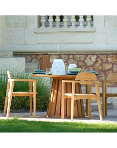 Кресло столовое из массива тика Cordano бежевый Am.pm.