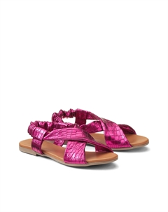 Сандалии из кожи Emilie фиолетовый Laredoute