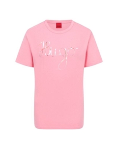 Хлопковая футболка Hugo