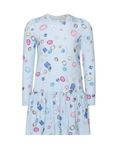 Платье, принт драгоценные камни Monnalisa