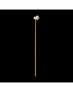 Серьга из золота с фианитом Sokolov