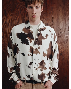 Рубашка из вискозы с принтом Sela