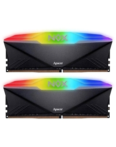 Модуль памяти DDR4 32GB (2*16GB) AH4U32G32C28YNWAA-2 PC4-25600 3200MHz RGB 1.35V, радиатор Apacer