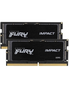 Модуль памяти SODIMM DDR5 16GB (2*8GB) KF548S38IBK2-16 Impact Black 4800MHz CL38 1RX16 1.1V 16Gbit Kingston fury