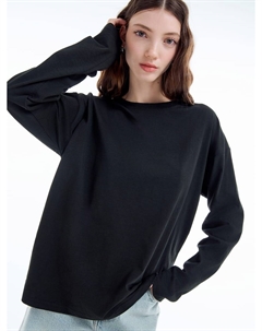 Лонгслив из хлопка с длинным рукавом Твое