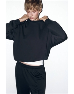 Свитшот базовый из хлопкового футера Befree