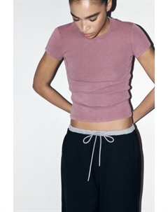 Футболка облегающая с вареным эффектом Befree