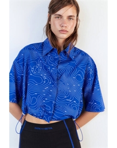 Рубашка укороченная с принтом и завязками Befree