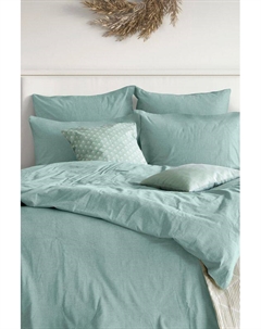 Набор из 2 хлопковых наволочек Melange Emerald Verossa