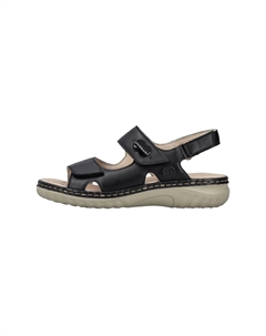 Босоножки на танкетке Platform sandals, черный Rieker