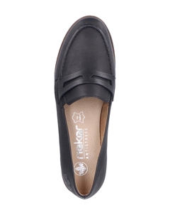 Мокасины, черный Rieker