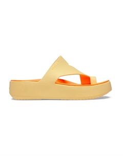 Сандалии GETAWAY PLATFORM TOE LOOP, цвет Golden Hour Crocs