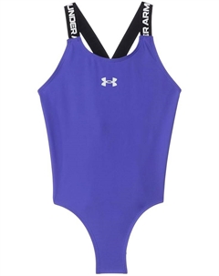 Купальник Kids One-Piece Cross-Back, цвет Virtual Violet Under armour