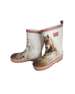Резиновые сапоги PFERDE FOTOPRINT REFLEKT, светло-розовый Maximo
