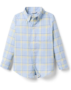 Рубашка Madras Plaid Button-Down Shirt, цвет Multicolor Janie and jack