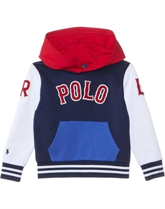 Худи Kids Double Knit Tech Pullover Hoodie, цвет Refined Navy Multi/C7949 Polo ralph lauren