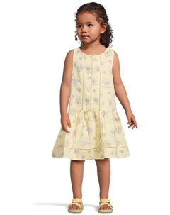 Платье Floral Ottoman Dress, желтый Janie and jack