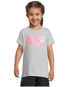 Футболка Kids Stacked Logo Tee, цвет Mod Grey Under armour