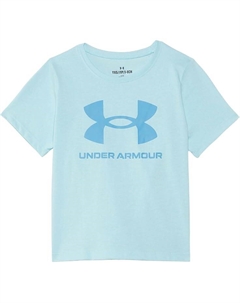 Футболка Kids Big Logo Short Sleeve T-Shirt, цвет Opal Blue/Ether Blue/Ether Blue Under armour