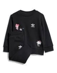 Свитер (TD) Originals x Hello Kitty Crew Set Asia Sizing 'Black', черный Adidas