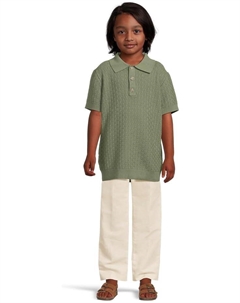 Поло Novelty Polo Sweater Top, оливковый Janie and jack