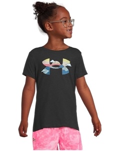 Футболка Kids Wave Logo Tee, черный Under armour