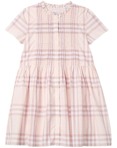 Платье Kids Rose Check, цвет Shell Ip Check Burberry