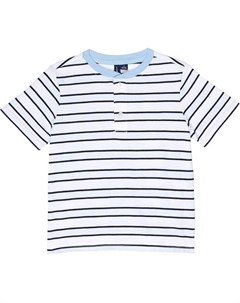 Футболка Jacquard Henley Tee, синий Janie and jack