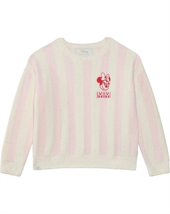 Свитер Cozychic Lite Youth Disney Minnie Stripe Pullover(Little Kid/Big Kid), цвет Pastel Pink Multi Barefoot dreams kids