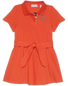 Платье Kids Astrid Polo Dress, цвет Molten Burberry