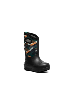 Ботинки Neo Classic Rain Boot — детские, черный камуфляжный принт Bogs°