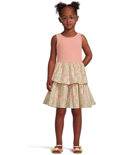 Платье Floral Mixed Media Dress, цвет Multicolor Janie and jack