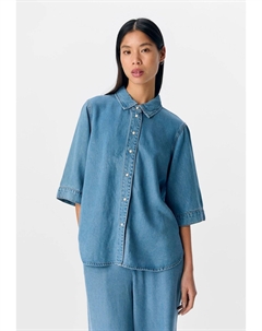 Блузка на пуговицах OBJFRAME RE, цвет Light Blue Denim Object
