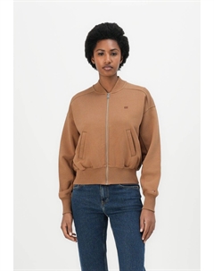 Куртка-бомбер TONAL FLAG TERRY ZIP UP, коричневый Tommy hilfiger