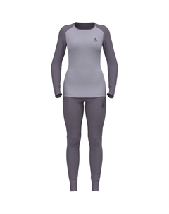 Женский активный теплый эко-комплект, фиолетовый Odlo