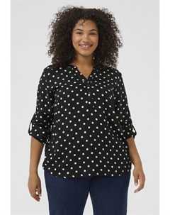 Блуза, металлик черный Kaffe curve