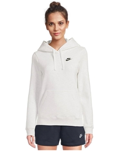 Худи Club Fleece Pullover Hoodie, цвет Birch Heather/Black Nike