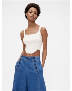 Топ STUDIO CORSET, кремовый Gap