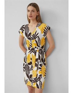 Платье из джерси STRUKTURIERTES MIT ALL-OVER, кремовый S.oliver