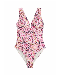 Купальник TAN SPOT PLUNGE, белый Next