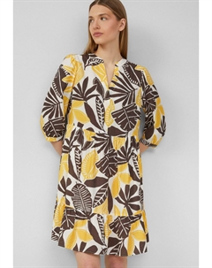 Повседневное платье STRUKTURIERTES AUS MIT EINGRIFFTASCHEN, кремовый S.oliver