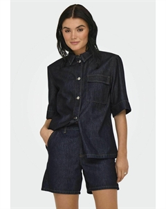 Блузка на пуговицах, цвет Dark Blue Denim Jdy