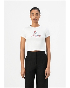 Футболка с принтом DALIA, белый Hugo