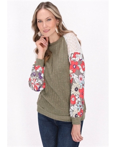 Блуза, зеленый Usha