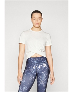 Футболка с принтом ONPCUTE ON CROP KNOT TOP, кремовый Only play