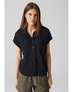 Блузка на пуговицах REGULAR FIT, черный Opus