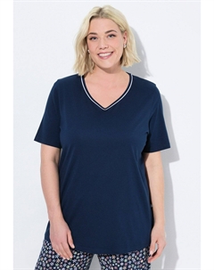 Верх пижамы SWEETHEART NECKLINE SHORT SLEEVE, синий Ulla popken